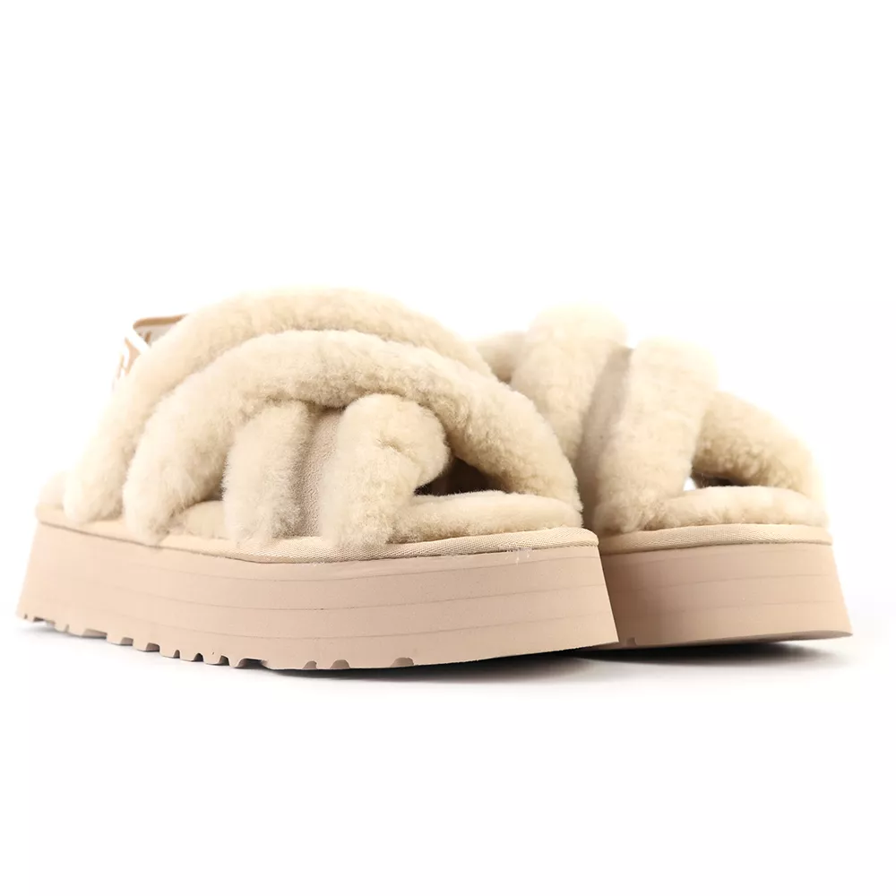 UGG DISCO CROSS SLIDE SAND UGG DISCO CROSS SLIDE SAND