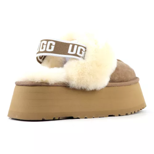 UGG SLIDE FUNKETTE PLATFORM SLIPPER CAPPUCCINO