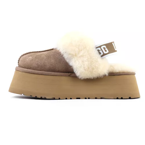 UGG SLIDE FUNKETTE PLATFORM SLIPPER CAPPUCCINO