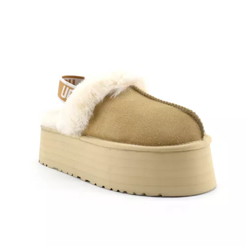 UGG SLIDE FUNKETTE PLATFORM SLIPPER SAND