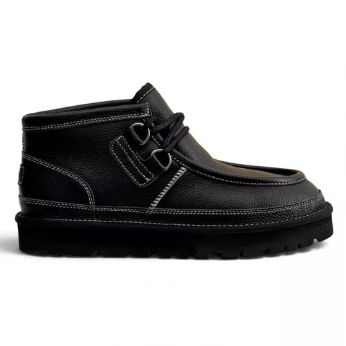 UGG MENS HAYDEN MOC CHUKKA LEATHER BLACK