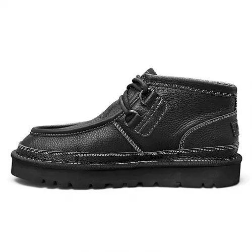 UGG MENS HAYDEN MOC CHUKKA LEATHER BLACK
